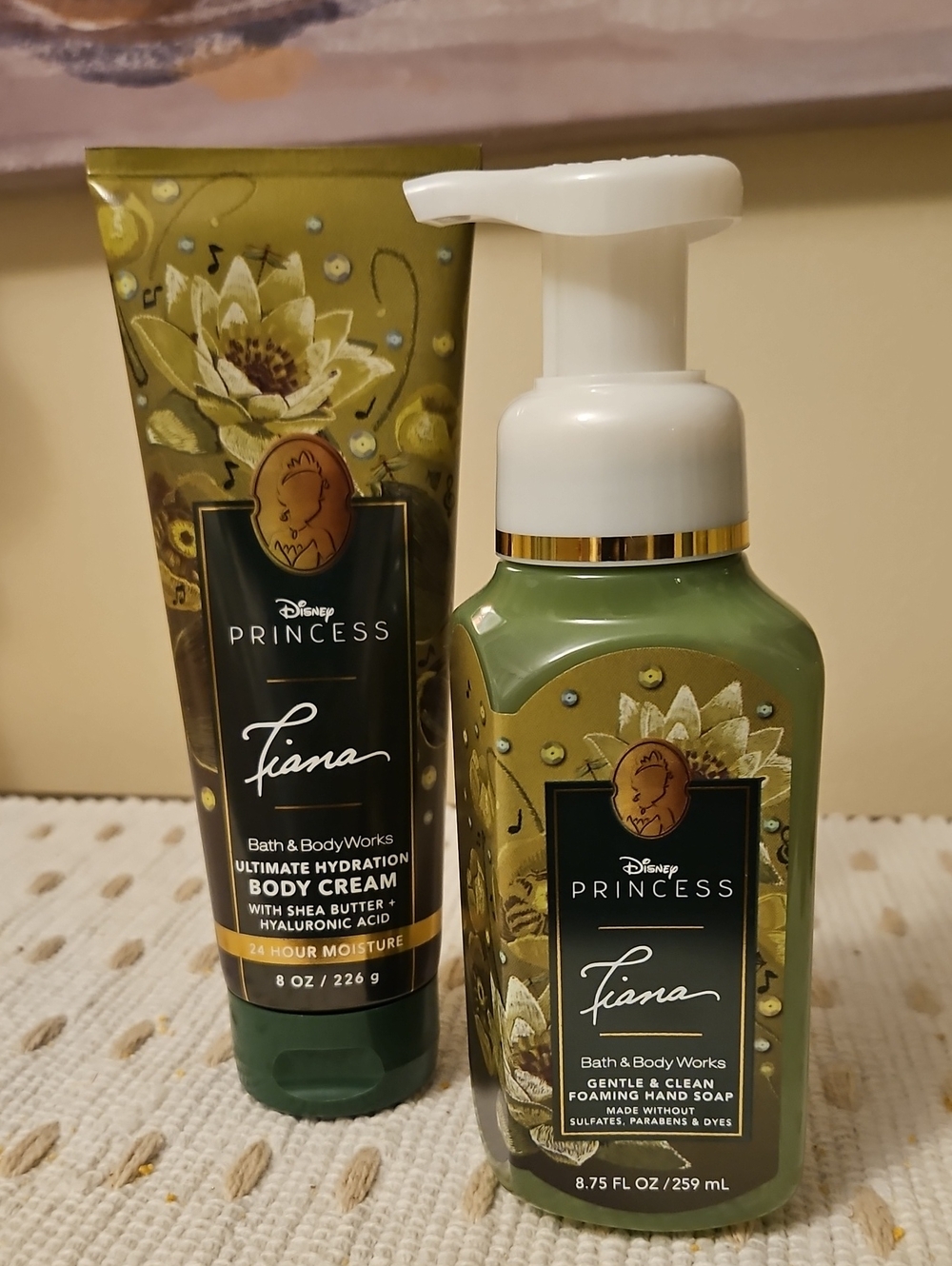 Bath and Body Works Disney Princess Tiana Body Cream And Hand Soap